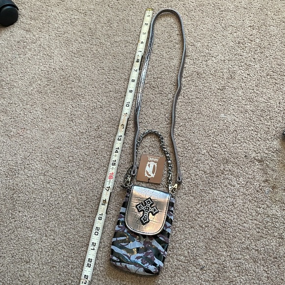 Hananel Crossbody Bag Cellphone Cig Case NWT Wrist hand strap - Picture 5 of 10